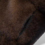 Abrigo Largo de Pelo Sintético Elegante, abrigo de invierno, look completo | Moda Acosta