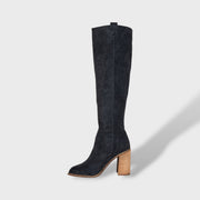 Botas Slouch Mujer Ante con Tacón, Tacones, vista frontal | Moda Acosta