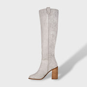 Botas Slouch Mujer Ante con Tacón, Tacones, vista lateral | Moda Acosta