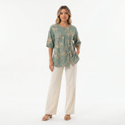 Celestina | Blusa floral elegante, blusa elegante, vista frontal | Moda Acosta