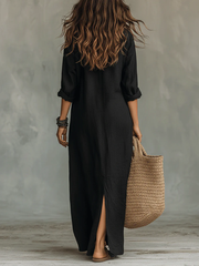 Vestido Serenissima – Collezione Venecia, vestido elegante, vista lateral | Moda Acosta