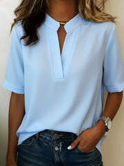 Élise — Blusa elegante con cuello refinado, combinación de outfit | Moda Acosta