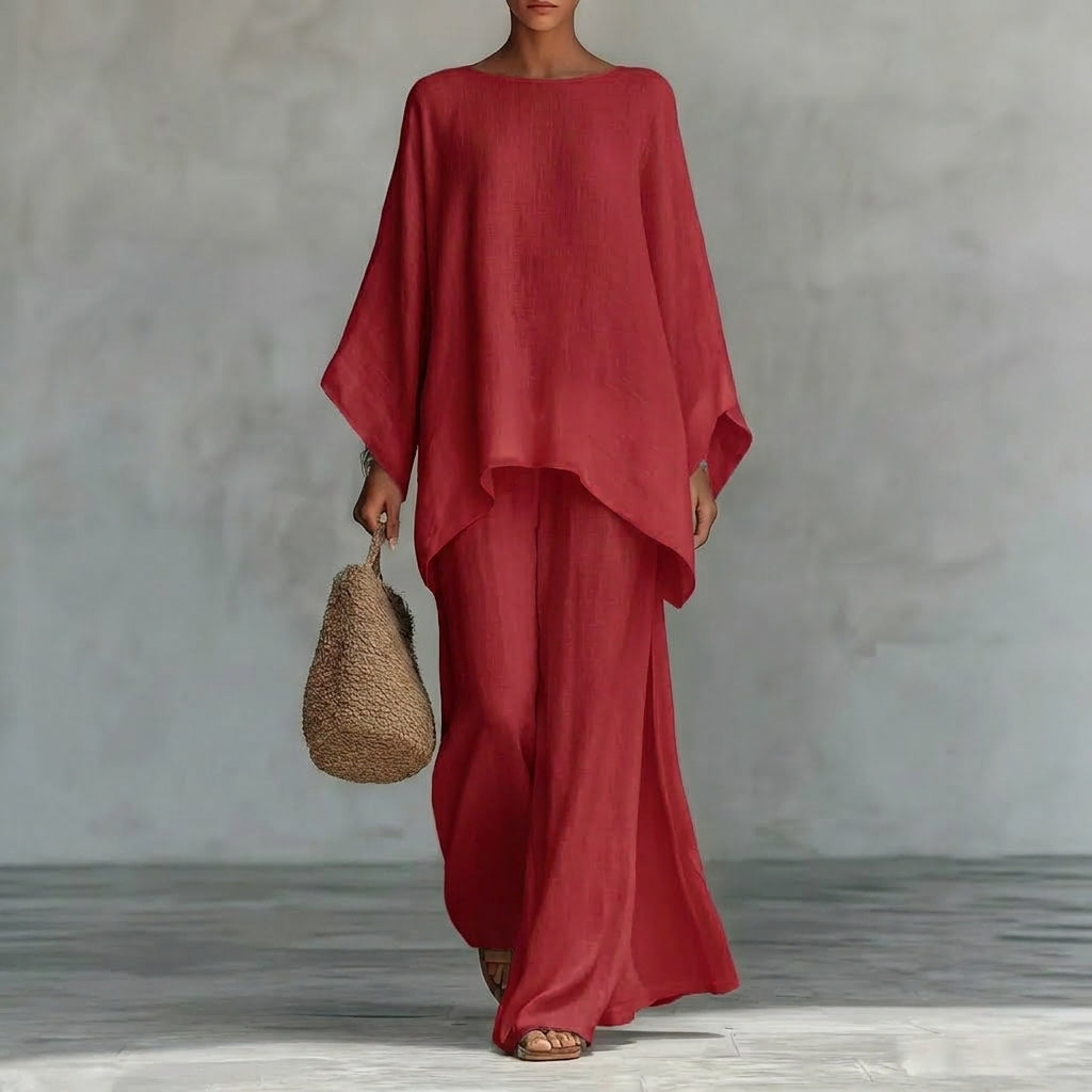 Celeste Soft Touch, conjunto de moda, estilo puesto | Moda Acosta