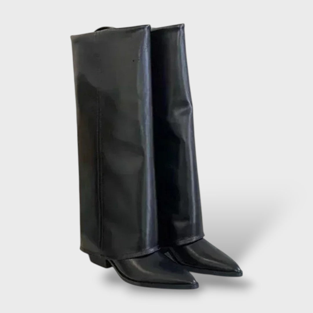 Botas altas de tacón mujer elegantes, Tacones, vista frontal | Moda Acosta