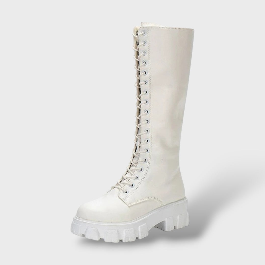 Botas cowboy de mujer invierno elegantes, botas de moda, detalle de tela | Moda Acosta