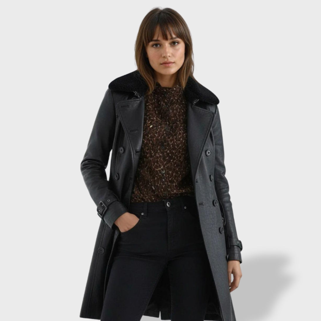 Sofía | Abrigo Moderno de Mujer para Elegancia y Versatilidad, abrigo de invierno, vista frontal | Moda Acosta