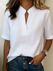 Élise — Blusa elegante con cuello refinado, detalle de tela | Moda Acosta