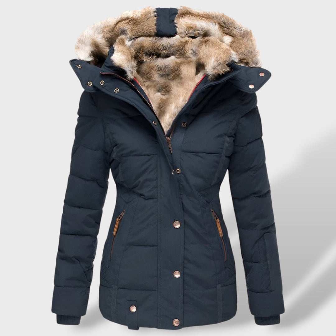 Sofía | Chaqueta plumas mujer, abrigo de invierno, vista trasera | Moda Acosta