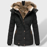 Sofía | Chaqueta plumas mujer, abrigo de invierno, primer plano | Moda Acosta