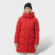 Abrigo Acolchado Mujer Largo con Capucha Elegant, abrigo de invierno, vista lateral | Moda Acosta