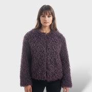 Abrigo de Piel Sintética Mujer, abrigo de invierno, vista trasera | Moda Acosta