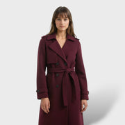 Abrigo Largo Elegante Mujer Invierno, abrigo de invierno, vista frontal | Moda Acosta