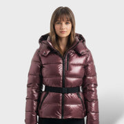 Chaqueta Acolchada con Cinturón Impermeable, abrigo de invierno, look completo | Moda Acosta