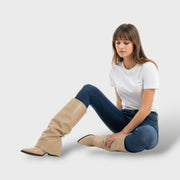 Botas altas de tacón mujer elegantes, Tacones, vista trasera | Moda Acosta