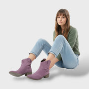 Botines Vaqueros Vintage para Damas, pantalón de moda, acabado y textura | Moda Acosta