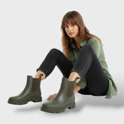Botas de Lluvia Impermeables de Moda para Damas, botas de moda, estilo puesto | Moda Acosta