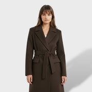 Abrigo Largo Mujer Doble Botonadura, abrigo de invierno, vista frontal | Moda Acosta