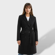 Abrigo Largo Mujer Doble Botonadura, abrigo de invierno, vista trasera | Moda Acosta