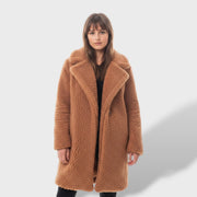 Abrigo Teddy Largo Mujer | Cálido y con Estilo, abrigo de invierno, look completo | Moda Acosta