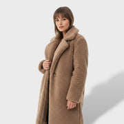 Abrigo Teddy Largo Mujer | Cálido y con Estilo, abrigo de invierno, color disponible | Moda Acosta