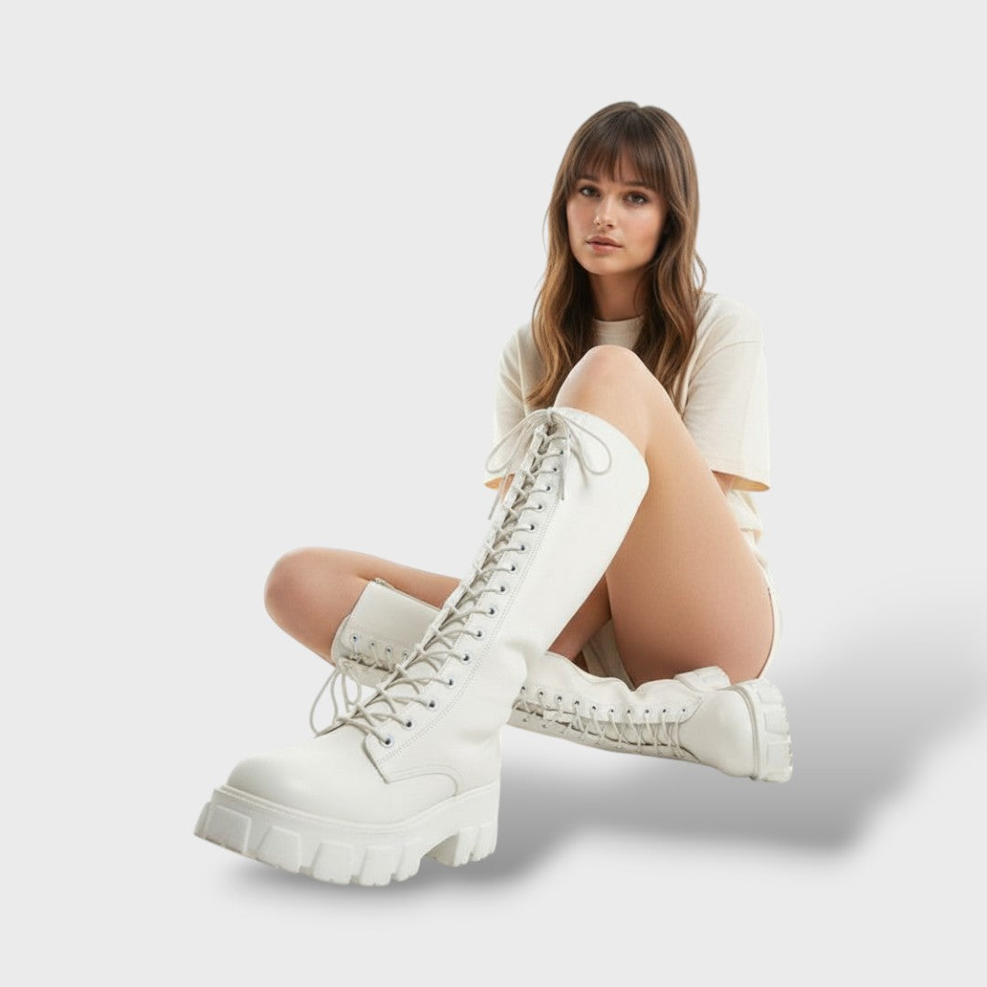 Botas cowboy de mujer invierno elegantes, botas de moda, vista trasera | Moda Acosta