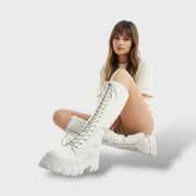Botas cowboy de mujer invierno elegantes, botas de moda, vista trasera | Moda Acosta