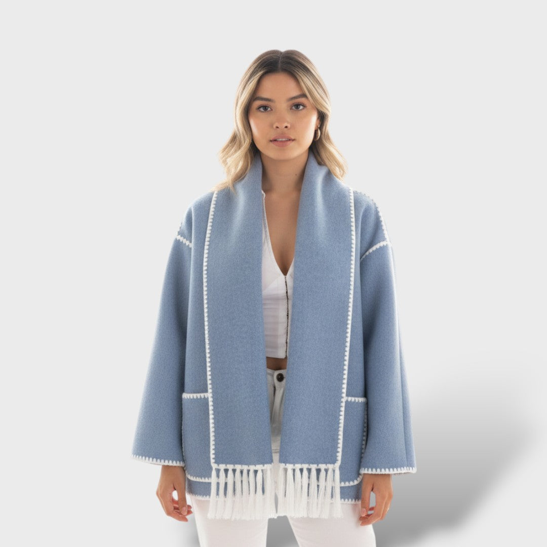 Abrigo Mujer Invierno Cuello Envolvente, abrigo de invierno, color disponible | Moda Acosta