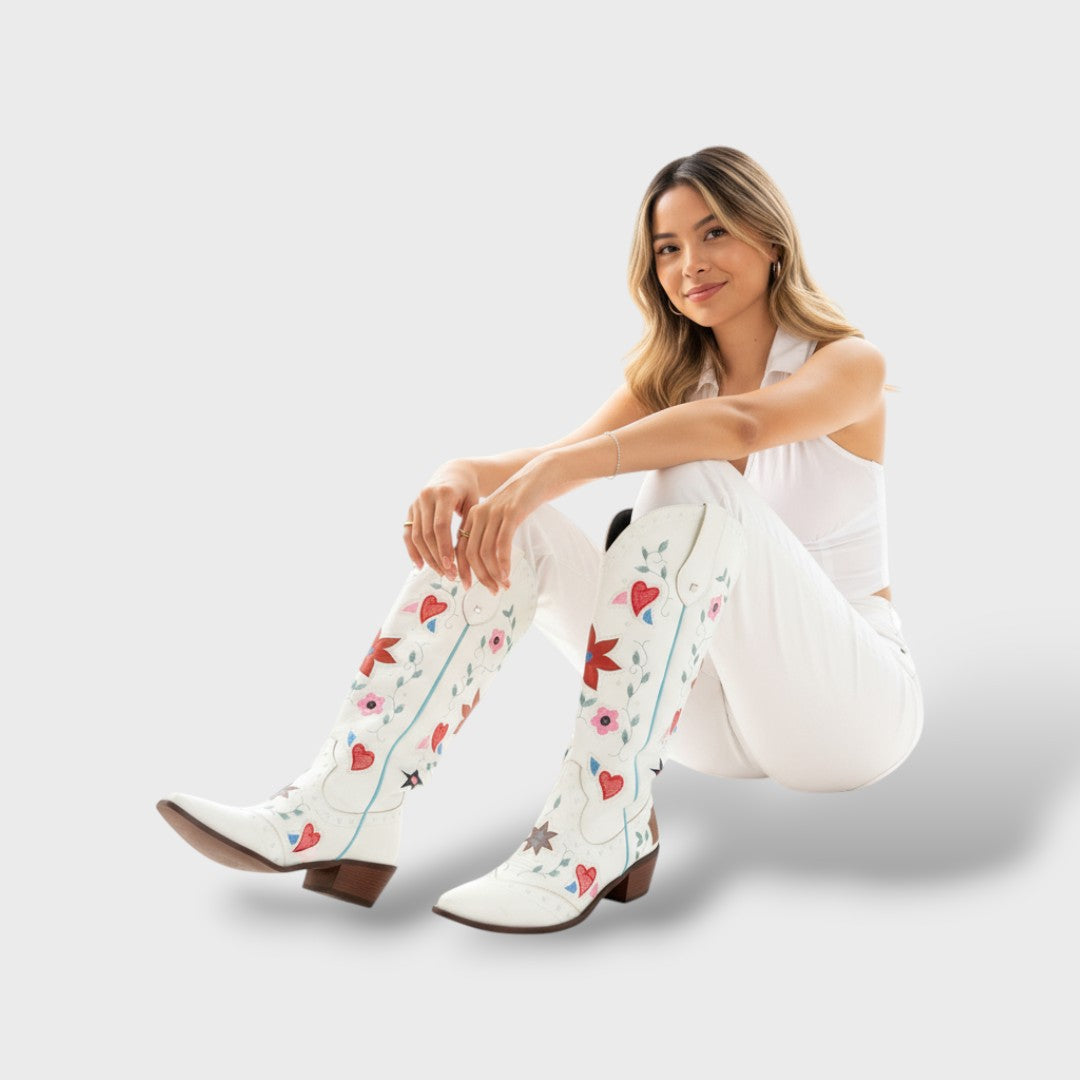 Botas Cowboy Mujer Vintage, botas de moda, vista trasera | Moda Acosta