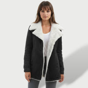 Abrigo Largo Mujer Invierno con Solapa Elegante, abrigo de invierno, estilo puesto | Moda Acosta