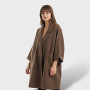 Abrigo Largo Mujer de Lana Oversize, abrigo de invierno, vista frontal | Moda Acosta