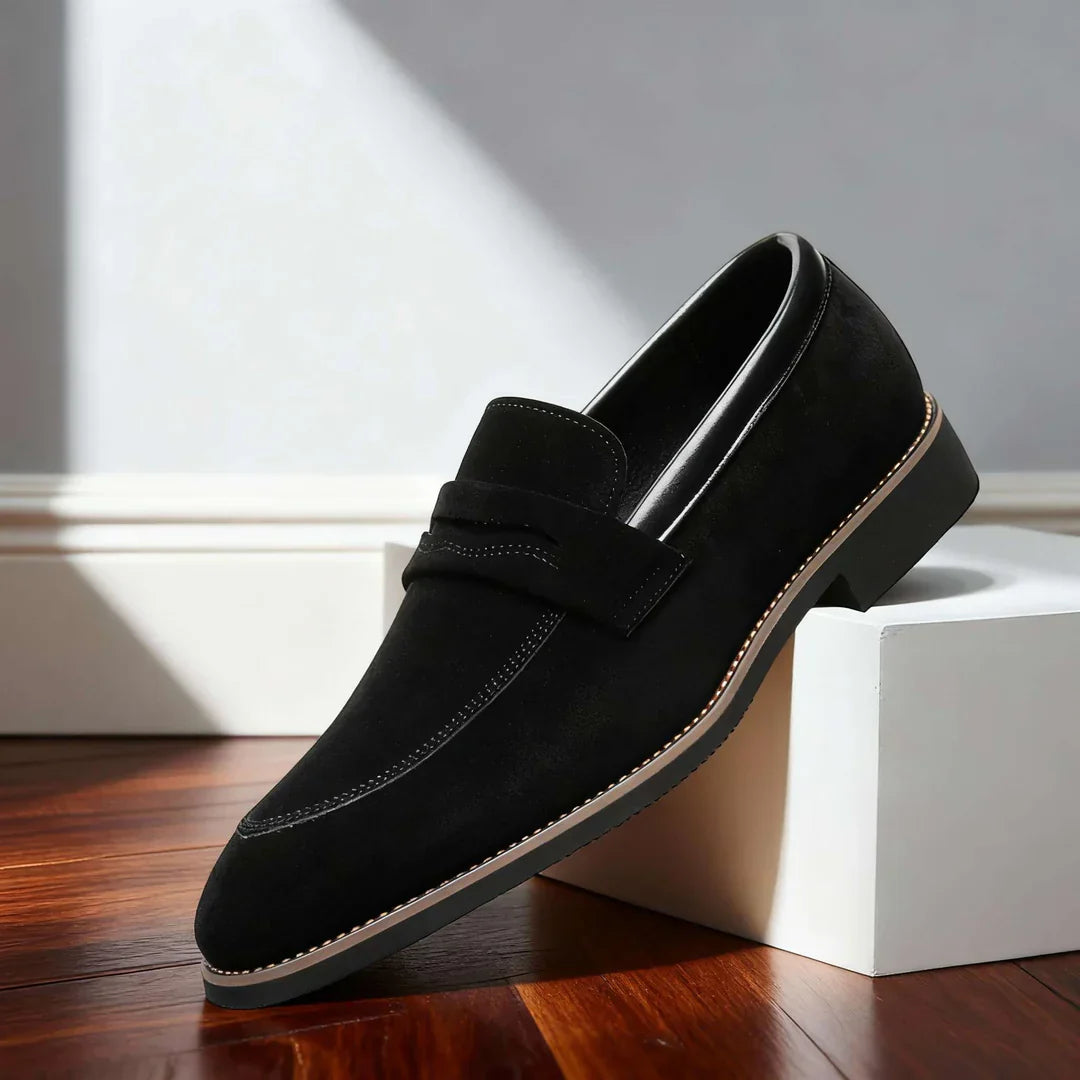 Elowen Soft Knit, mocasines de cuero, vista lateral | Moda Acosta