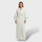 Abrigo Trench Feminino de Inverno Longo, abrigo de invierno | Moda Acosta