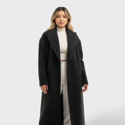 Abrigo Femenino Oversized Largo de Invierno, abrigo de invierno, vista frontal | Moda Acosta