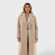 Abrigo Femenino Oversized Largo de Invierno, abrigo de invierno, vista lateral | Moda Acosta