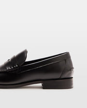 mocasines green coast, mocasines de cuero, detalle de tela | Moda Acosta
