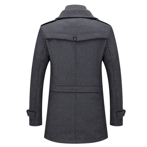 Celeste Silhouette, abrigo de invierno, detalle de tela | Moda Acosta