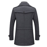Celeste Silhouette, abrigo de invierno, detalle de tela | Moda Acosta