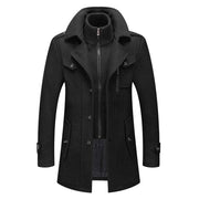Celeste Silhouette, abrigo de invierno, vista frontal | Moda Acosta