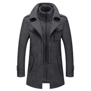 Celeste Silhouette, abrigo de invierno, primer plano | Moda Acosta