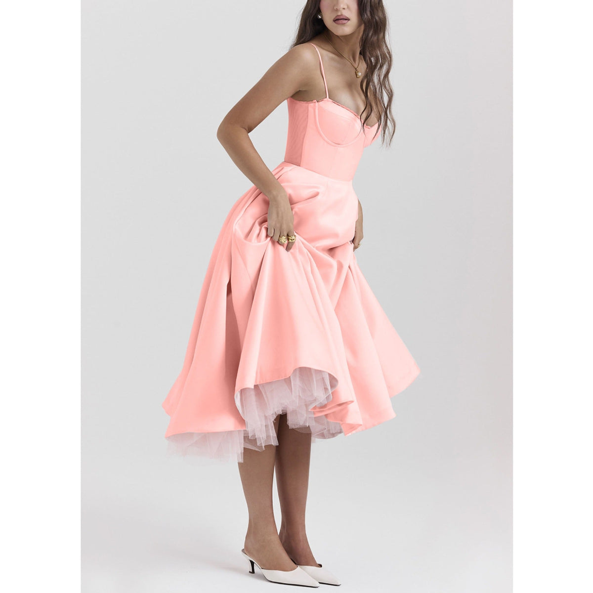 Vestido Celeste Verona – Collezione Venecia, vestido elegante, combinación de outfit | Moda Acosta