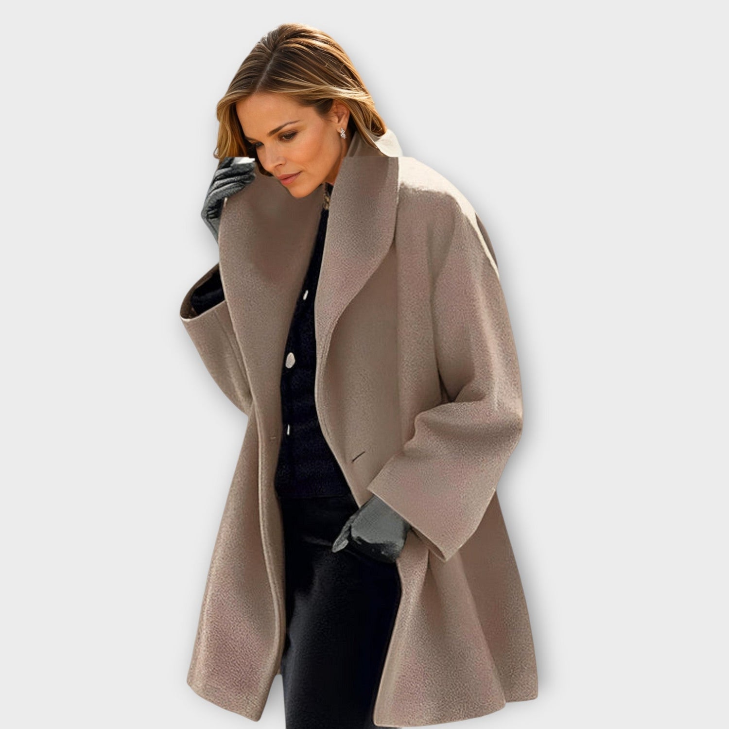 Martina | Abrigo de lana oversize para mujer, abrigo de invierno, look completo | Moda Acosta