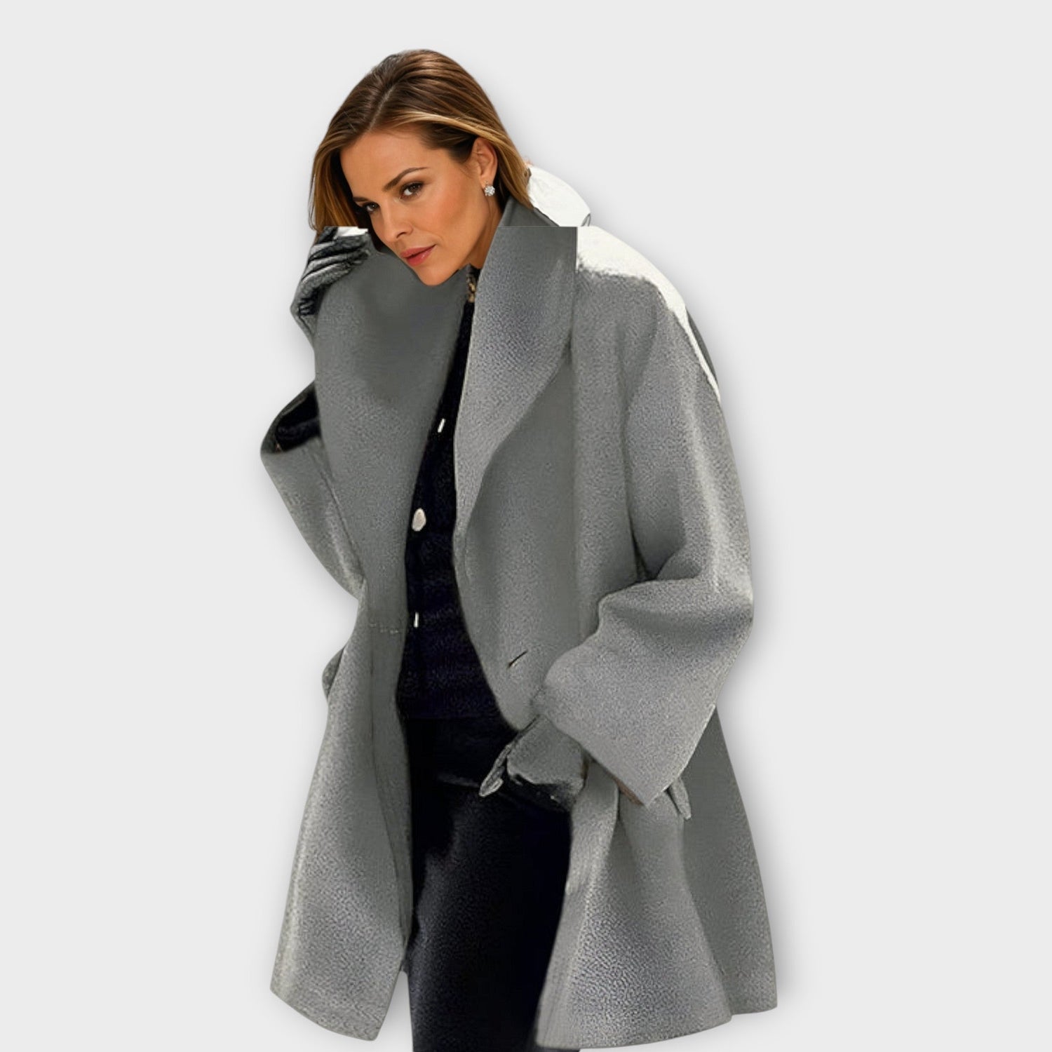 Martina | Abrigo de lana oversize para mujer, abrigo de invierno, color disponible | Moda Acosta
