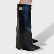 Cristela Botas cowboy mujer altura rodilla, botas de moda, vista frontal | Moda Acosta