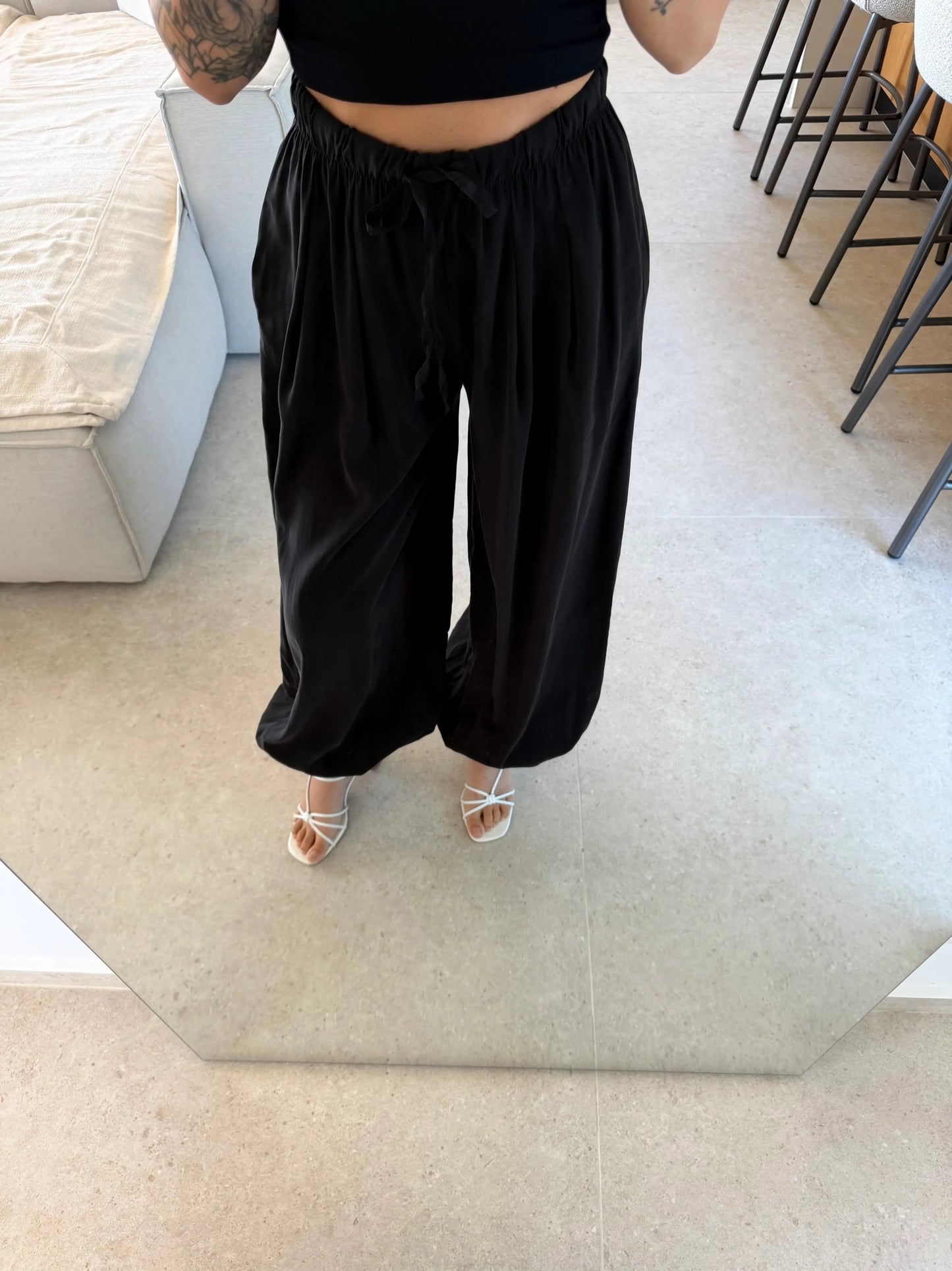 Lockere Hose – Schwarz