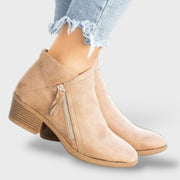 Botas de Cuero Ortopédicas Mujer, botas de moda, vista trasera | Moda Acosta