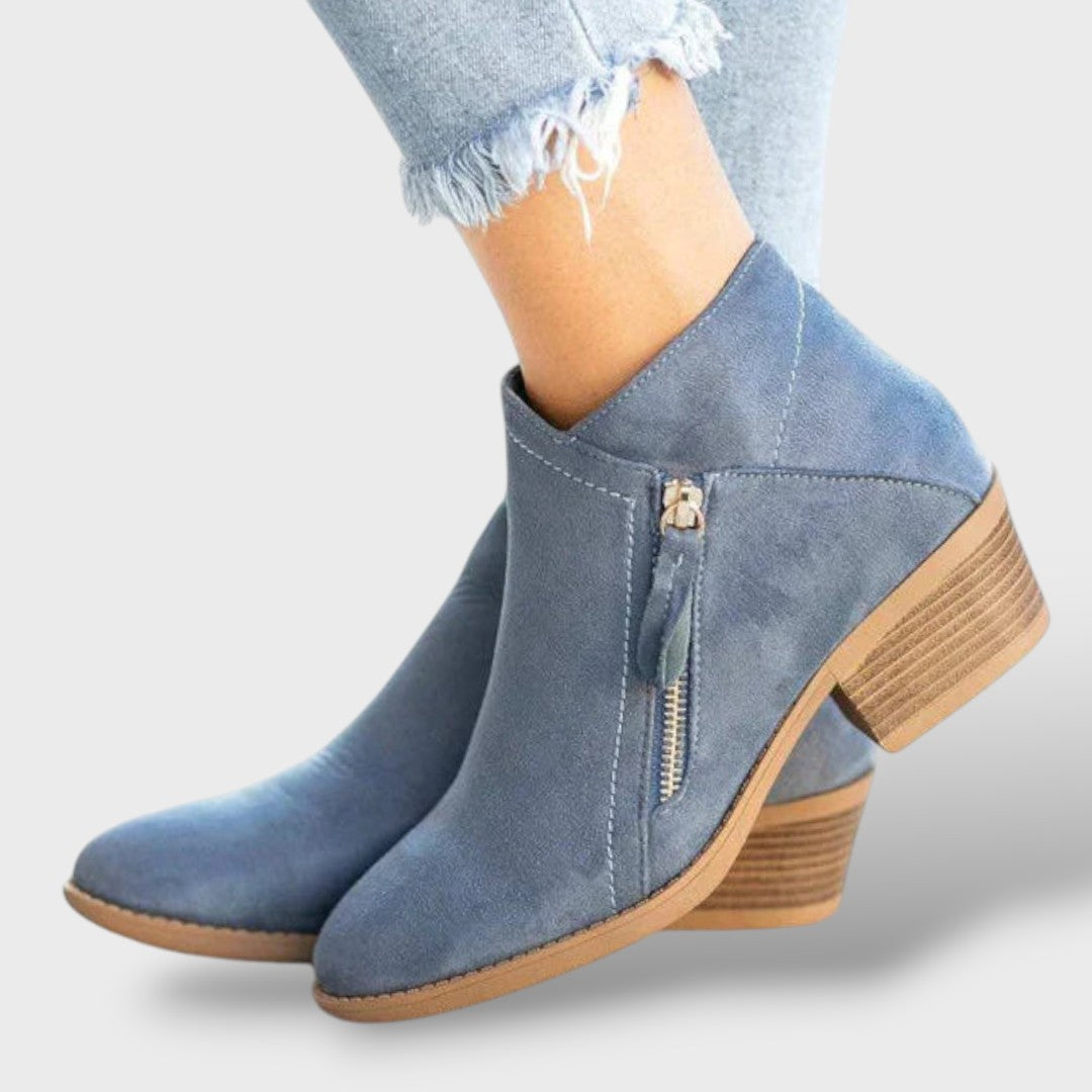 Botas de Cuero Ortopédicas Mujer, botas de moda, vista frontal | Moda Acosta
