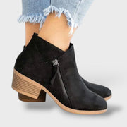 Botas de Cuero Ortopédicas Mujer, botas de moda, vista lateral | Moda Acosta