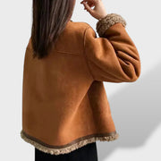 Lucía | Chaqueta lana mujer, abrigo de invierno, vista trasera | Moda Acosta