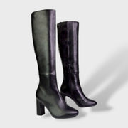 Botas Altas Mujer Tacón Ancho Elegantes, Tacones, vista frontal | Moda Acosta