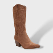 Botas Cowboy Mujer Media Caña Tacón Ancho Bordadas, Tacones, look completo | Moda Acosta